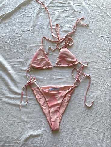 Y2k kareli bikini