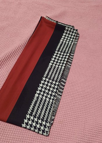 Siyah Elastik Kadın Eşarp - Görsel 9