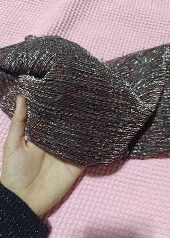 Siyah Elastik Kadın Eşarp - Görsel 13