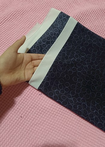 Siyah Elastik Kadın Eşarp - Görsel 4