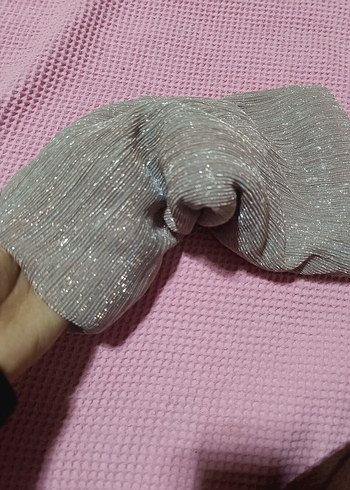 Siyah Elastik Kadın Eşarp - Görsel 12