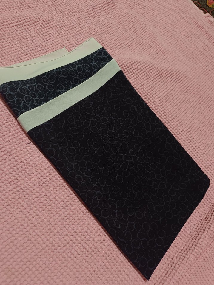 Siyah Elastik Kadın Eşarp - Görsel 3