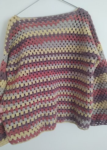 Renkli Kullanışlı Hırka - Görsel 4