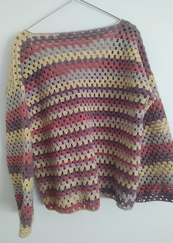 Renkli Kullanışlı Hırka - Görsel 3