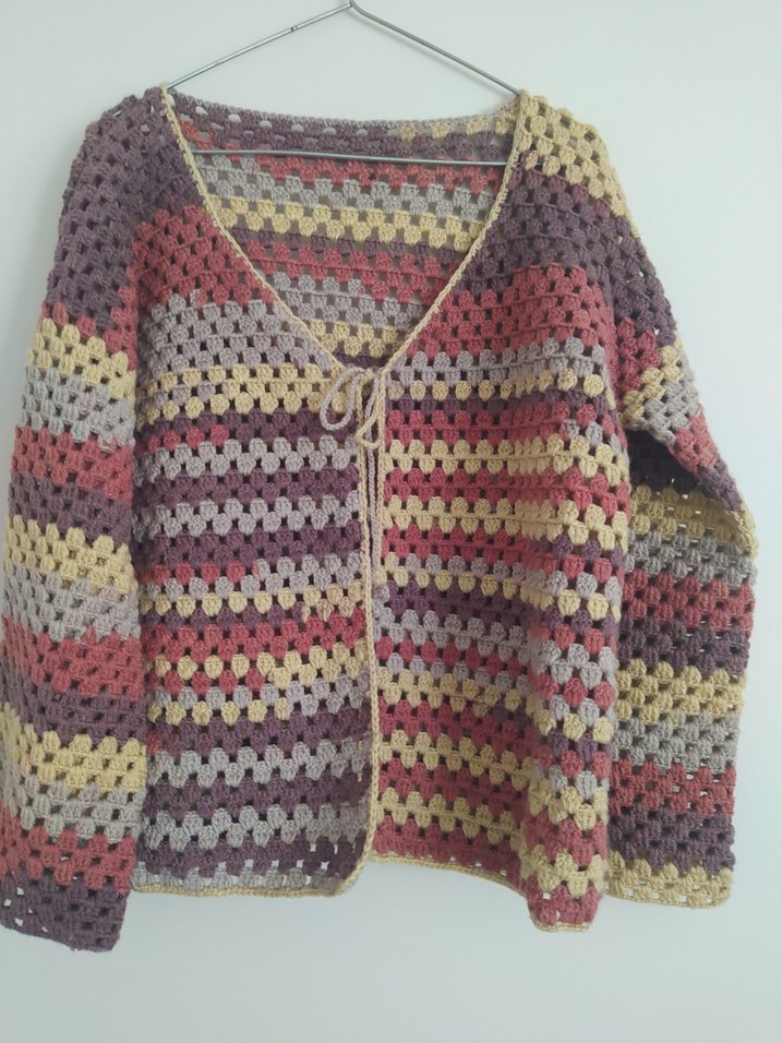 Renkli Kullanışlı Hırka - Görsel 2