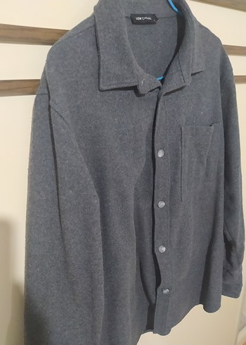 Gri Düğmeli Erkek Gömlek - Görsel 4