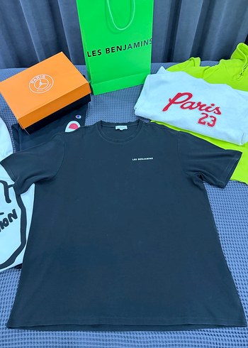 Les Benjamins Siyah Oversize Tişört - Görsel 3