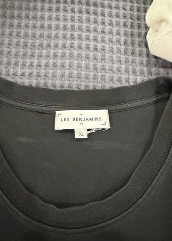 Les Benjamins Siyah Oversize Tişört - Görsel 5