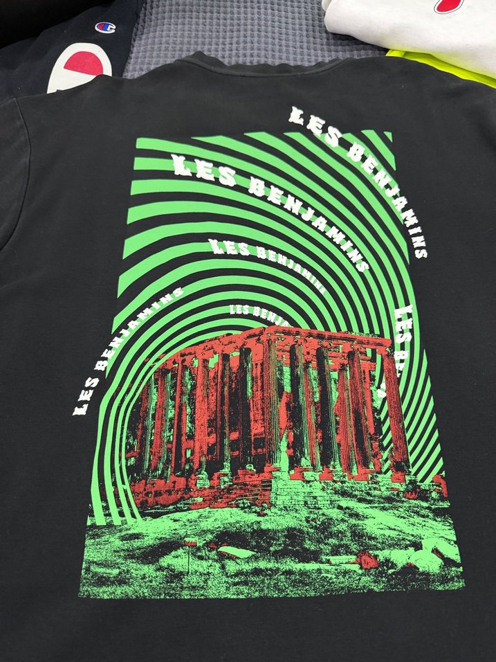 Les Benjamins Siyah Oversize Tişört - Görsel 2