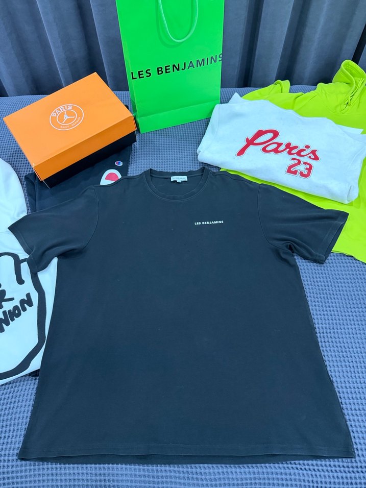 Les Benjamins Siyah Oversize Tişört - Görsel 3