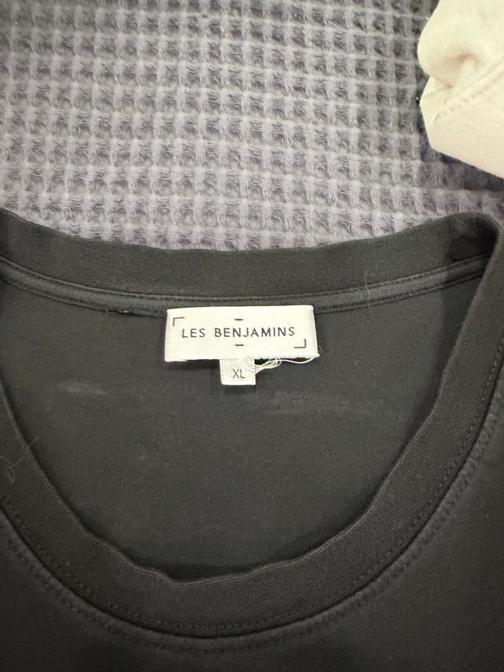 Les Benjamins Siyah Oversize Tişört - Görsel 5