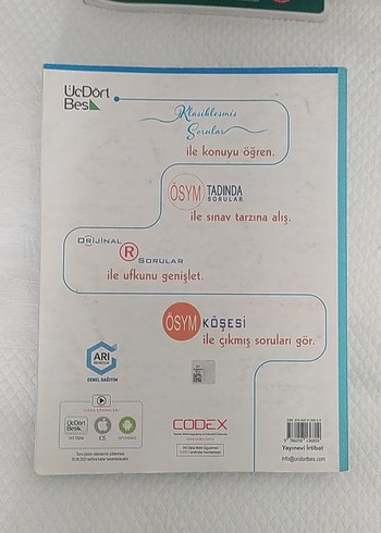 ÜC DÖRT BEŞ TYT MATEMATİK SORU BANKASI