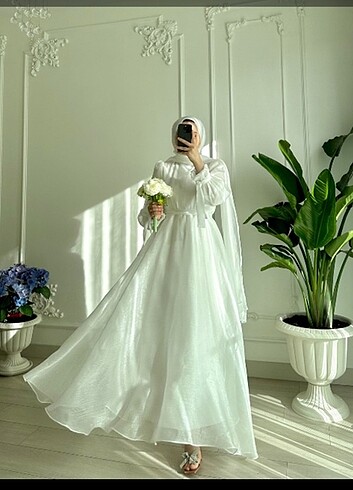 Diğer Tesettür Nikah Elbisesi 