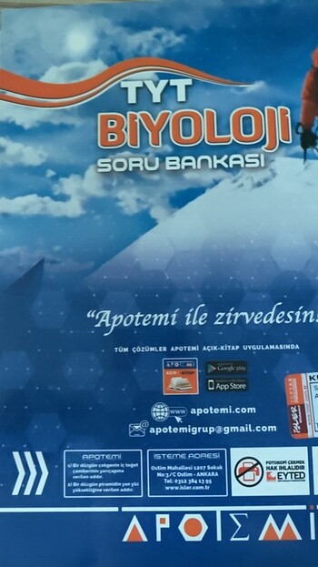 Apotemi tyt biyoloji soru Bankası
