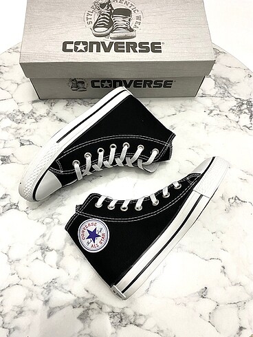 44 Beden siyah Renk Converse Ayakkabı Sınırlı Stokla