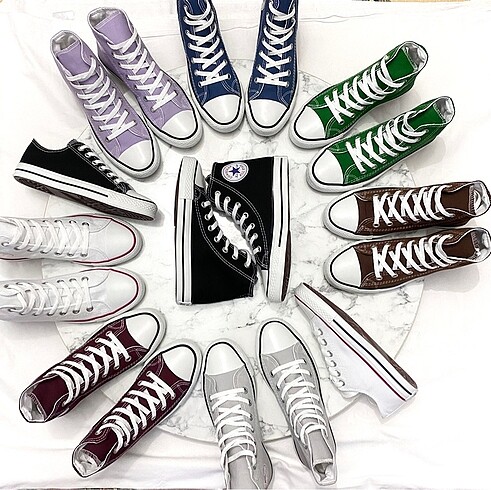 40 Beden beyaz Renk Converse Ayakkabı Sınırlı Stokla