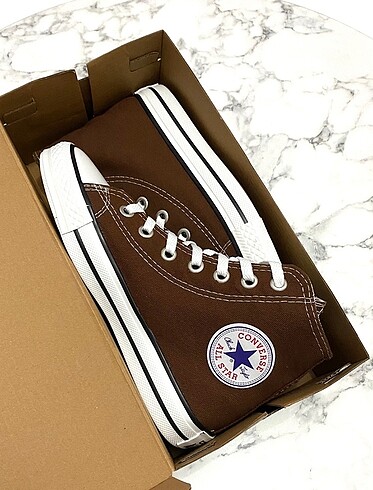 40 Beden kahverengi Renk Converse Ayakkabı Jel Taban Sınırlı Stokla