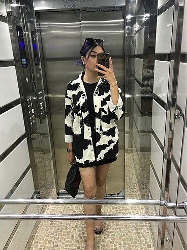 zebra desenli ceket