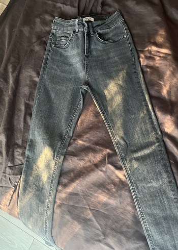 Kadın Gri Denim Pantolon