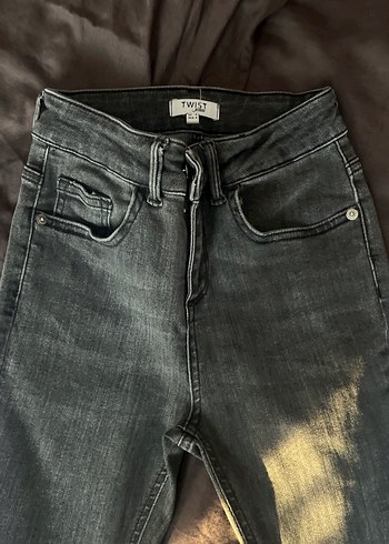Twist Kadın Gri Denim Pantolon