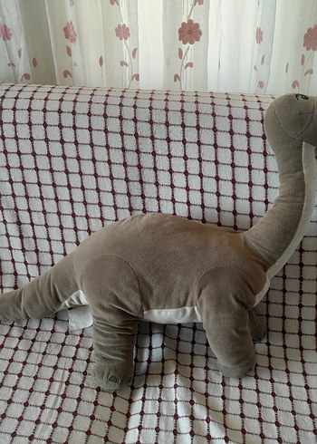 Gri Kahverengi Peluş Dinozor Oyuncak
