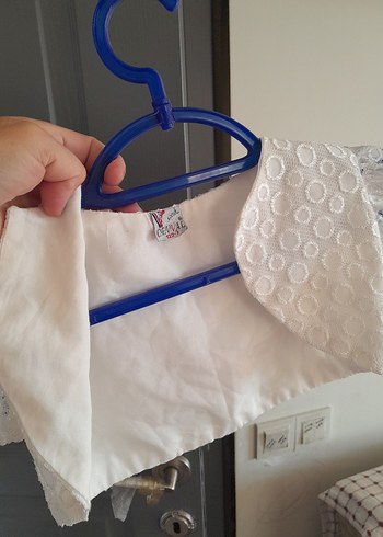 Kız Çocuk Beyaz Dantel Detaylı Bolero - Görsel 10