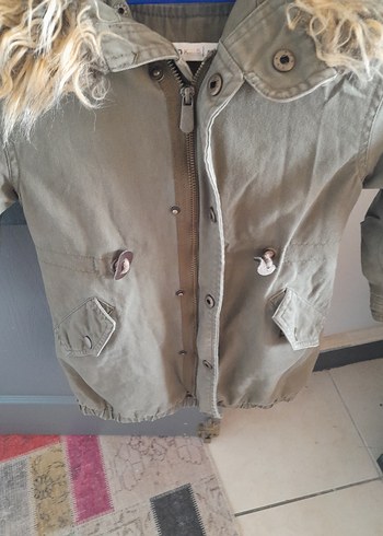 Erkek Çocuk Bej Kürklü Street Wear Mont - Görsel 16