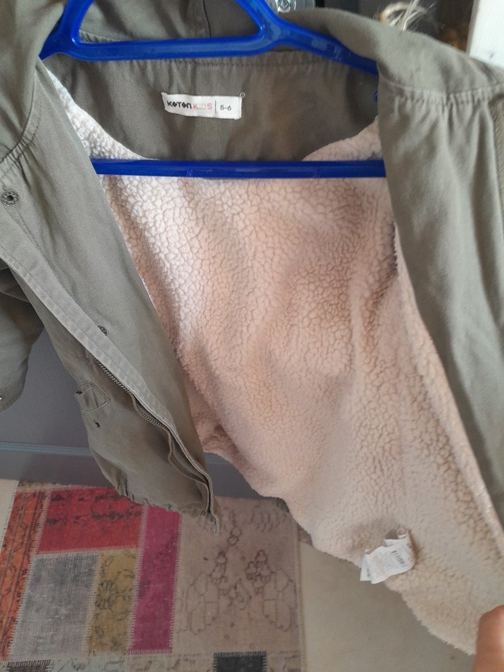 Erkek Çocuk Bej Kürklü Street Wear Mont - Görsel 4