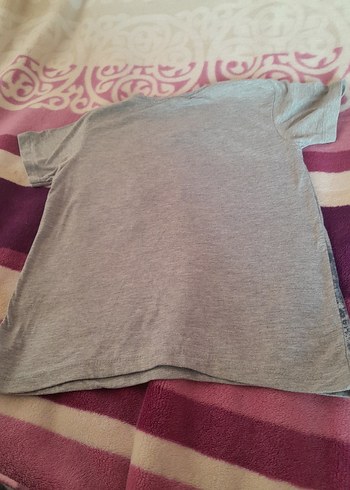 Gri Baskılı V Yaka Hamile Tişörtü - Görsel 8