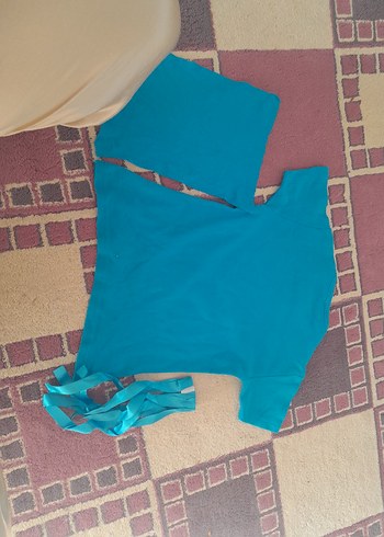 Turkuaz Baskılı Çocuk Atlet - Görsel 7