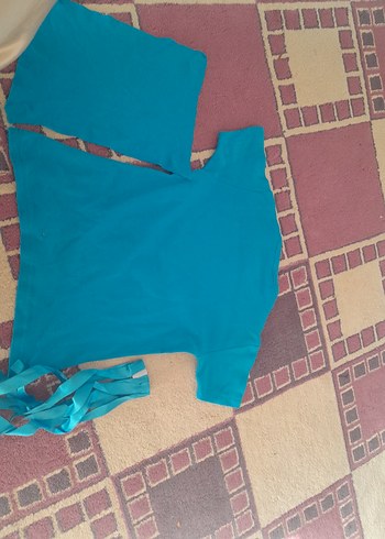 Turkuaz Baskılı Çocuk Atlet - Görsel 6