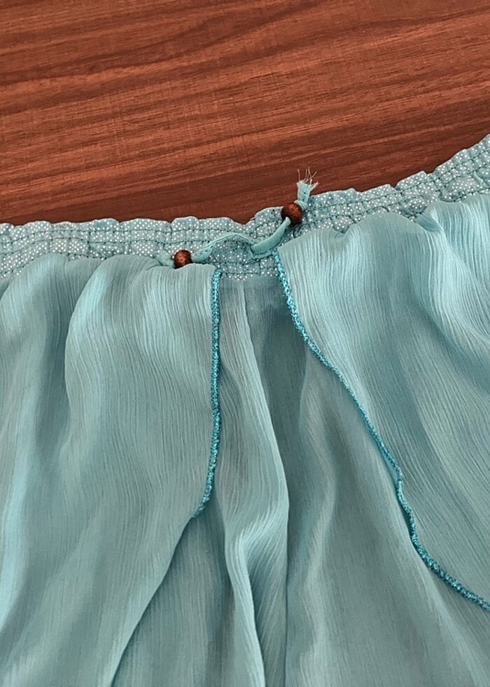 Bikini üstü şifon pantolon - Görsel 5