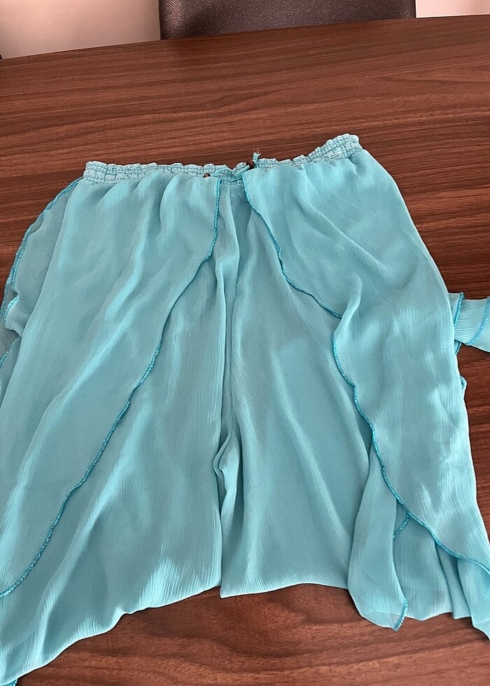 Bikini üstü şifon pantolon - Görsel 4