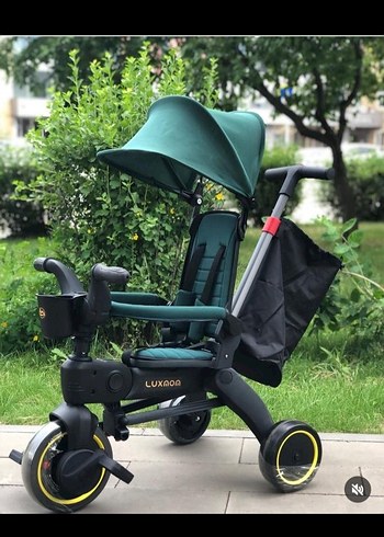 Koyu Yeşil Çocuk Üç Tekerlekli Bisiklet