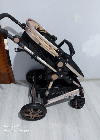 9- 18 kg Beden Bej ve Gri Bebek Arabası