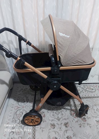 BabyMax Kahverengi Bebek Arabası ve Oto Koltuğu Seti