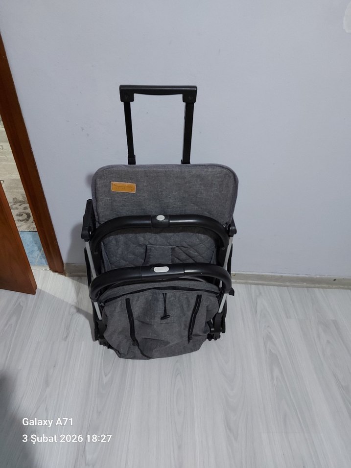 Gri Bebek Arabası - Görsel 3