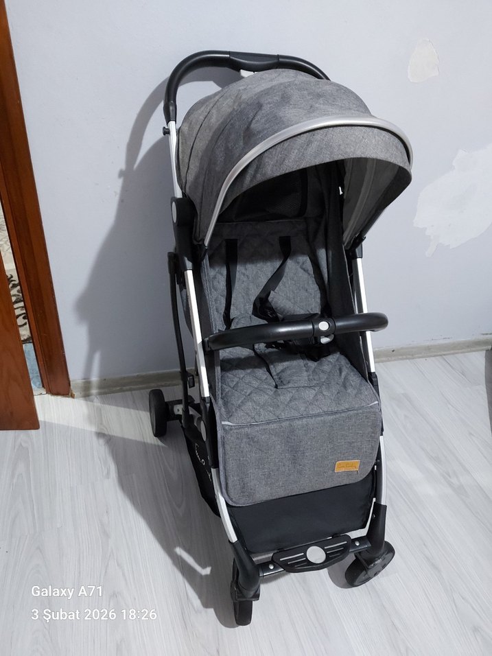 Gri Bebek Arabası - Görsel 2