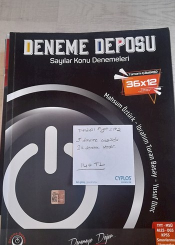 Deneme Deposu Sayılar Konu Denemeleri Kitabı