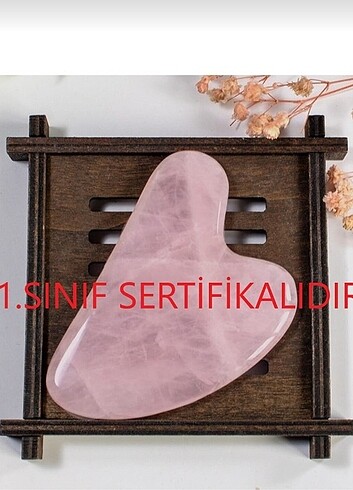 1.sınıf doğal kuvars taşı gua sha yüz bakımı