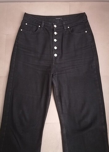 38 Beden Wide Leg Yüksek Bel Kot Jeans Pantolon (Trendyolmilla)