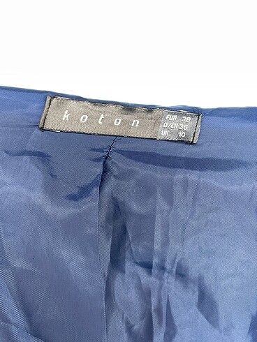 38 Beden lacivert Renk Koton Trenchcoat %70 İndirimli.