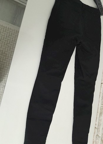 LC Waikiki Düğmeli Siyah Kadın Kumaş Pantolon