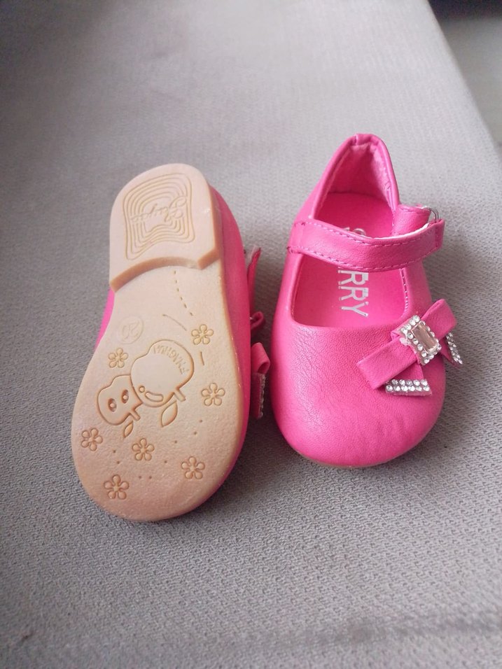 Kız Çocuk Pembe Tokalı Babet Ayakkabı - Görsel 2