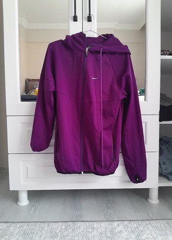 Nike Kadın Mor Fermuarlı Sweatshirt