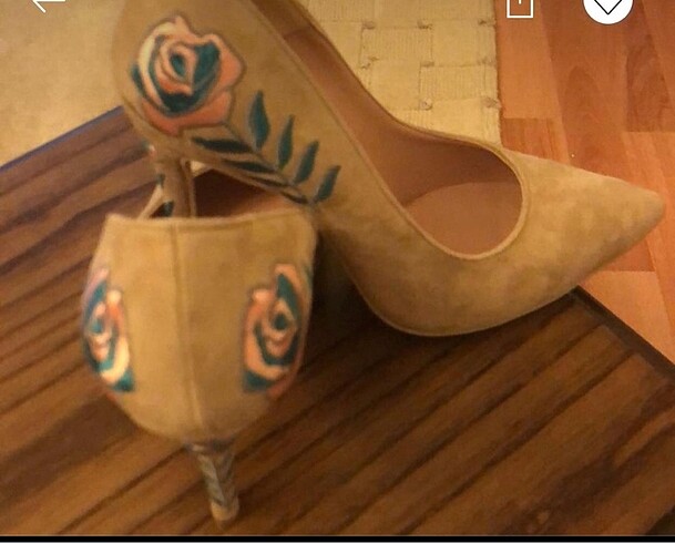 Bej stiletto 37 numara