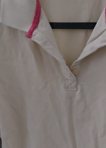 xs Beden Kadın sari Kısa Kollu Polo Tişört