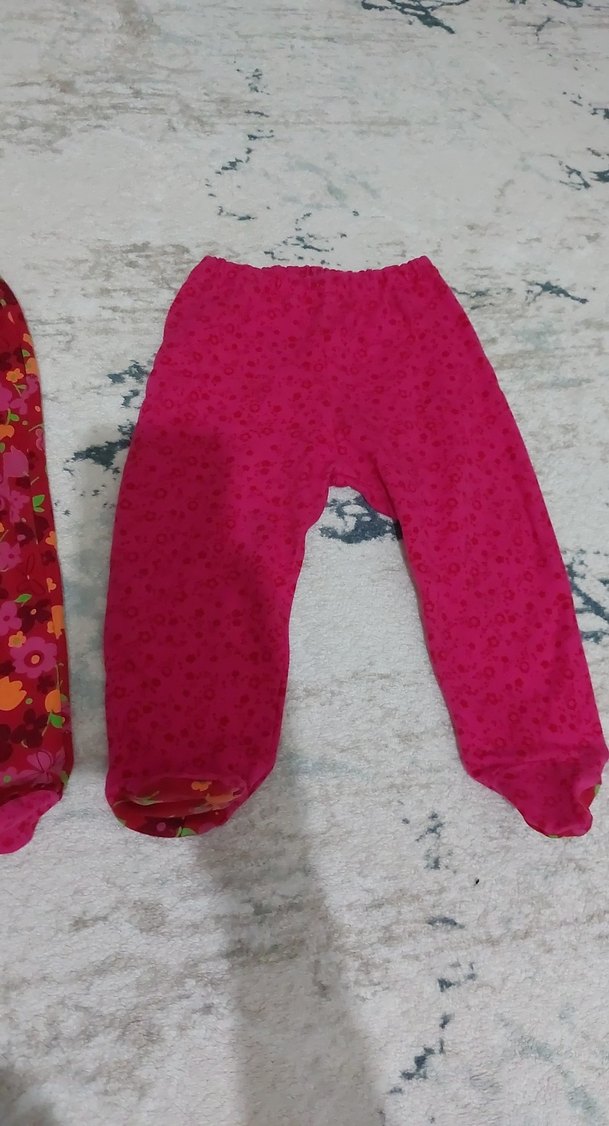 Kız Çocuk Pembe 2'li ayaklı pantolon - Görsel 3