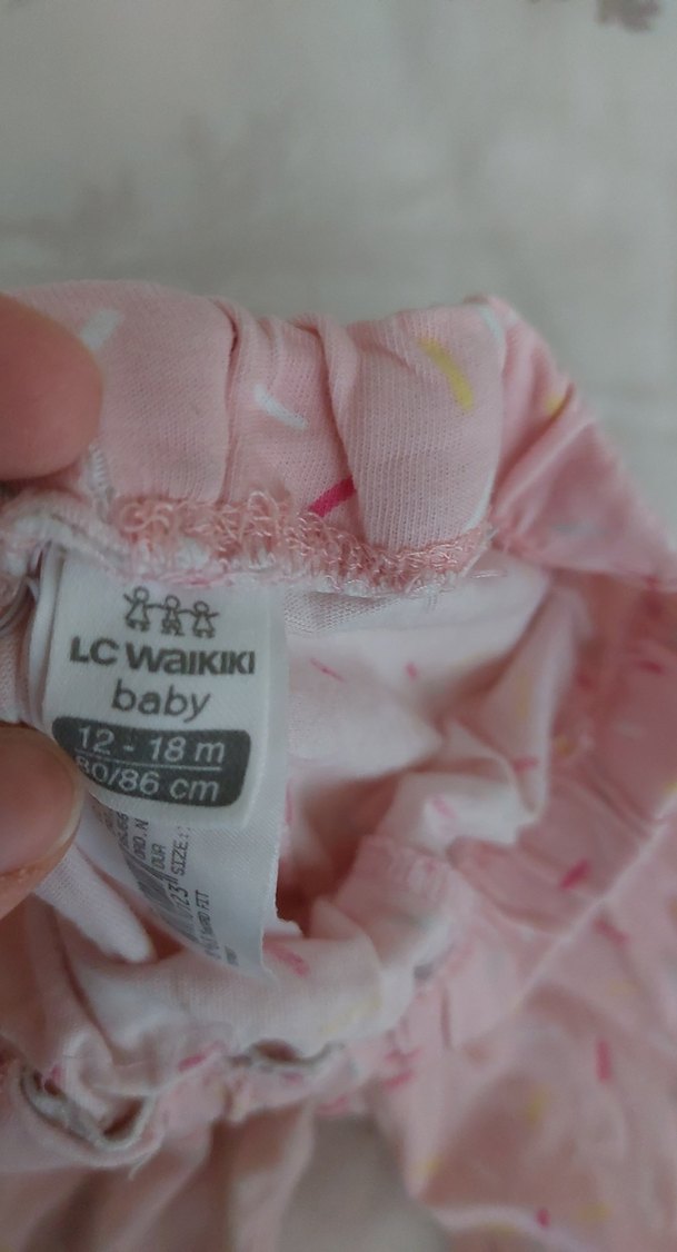 Kız Çocuk Dantelli Pamuk Tayt - Görsel 4