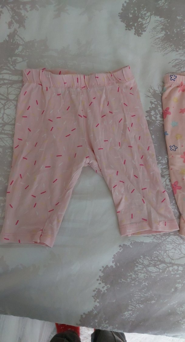 Kız Çocuk Dantelli Pamuk Tayt - Görsel 2